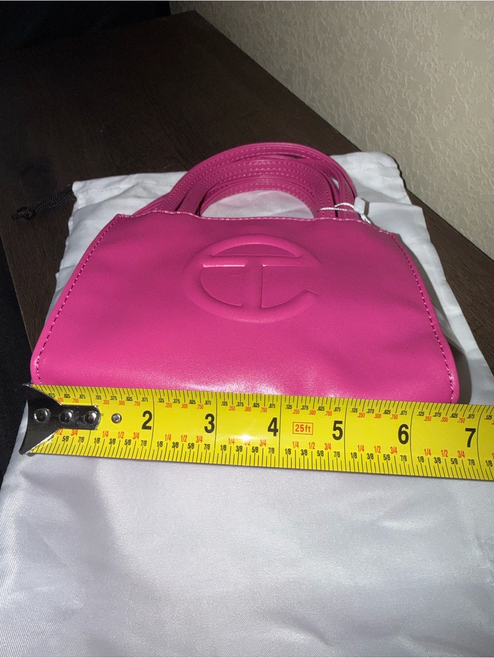 Telfar Mini Shopping Bag in Hot Pink - Picture 6 of 8